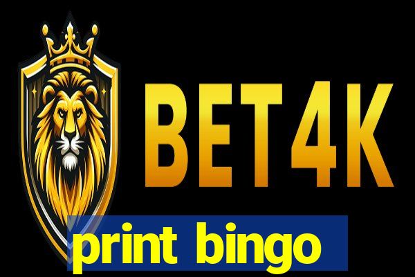 print bingo